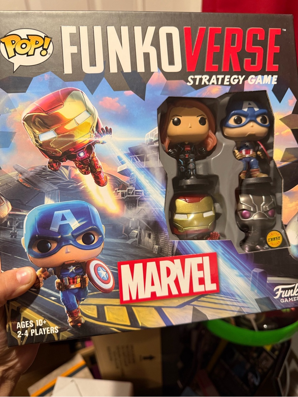 Funko Marvel Funkoverse Strategy Game - Blue, Red, Gold Pop! Set